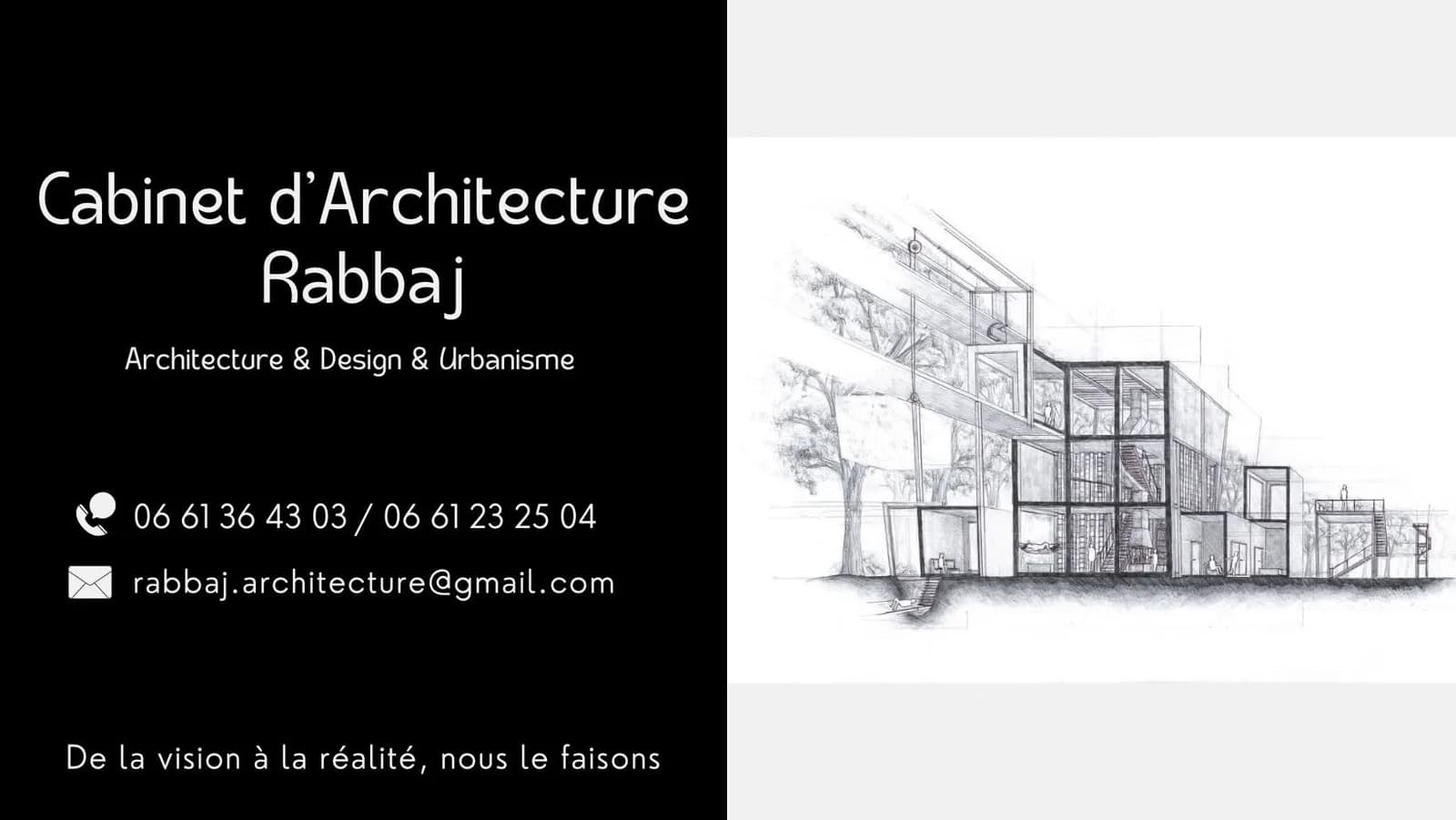 CABINET D’ARCHITECTURE RABBAJ SARL — aperçu
