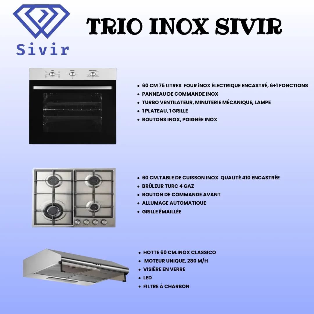 trio encastrable