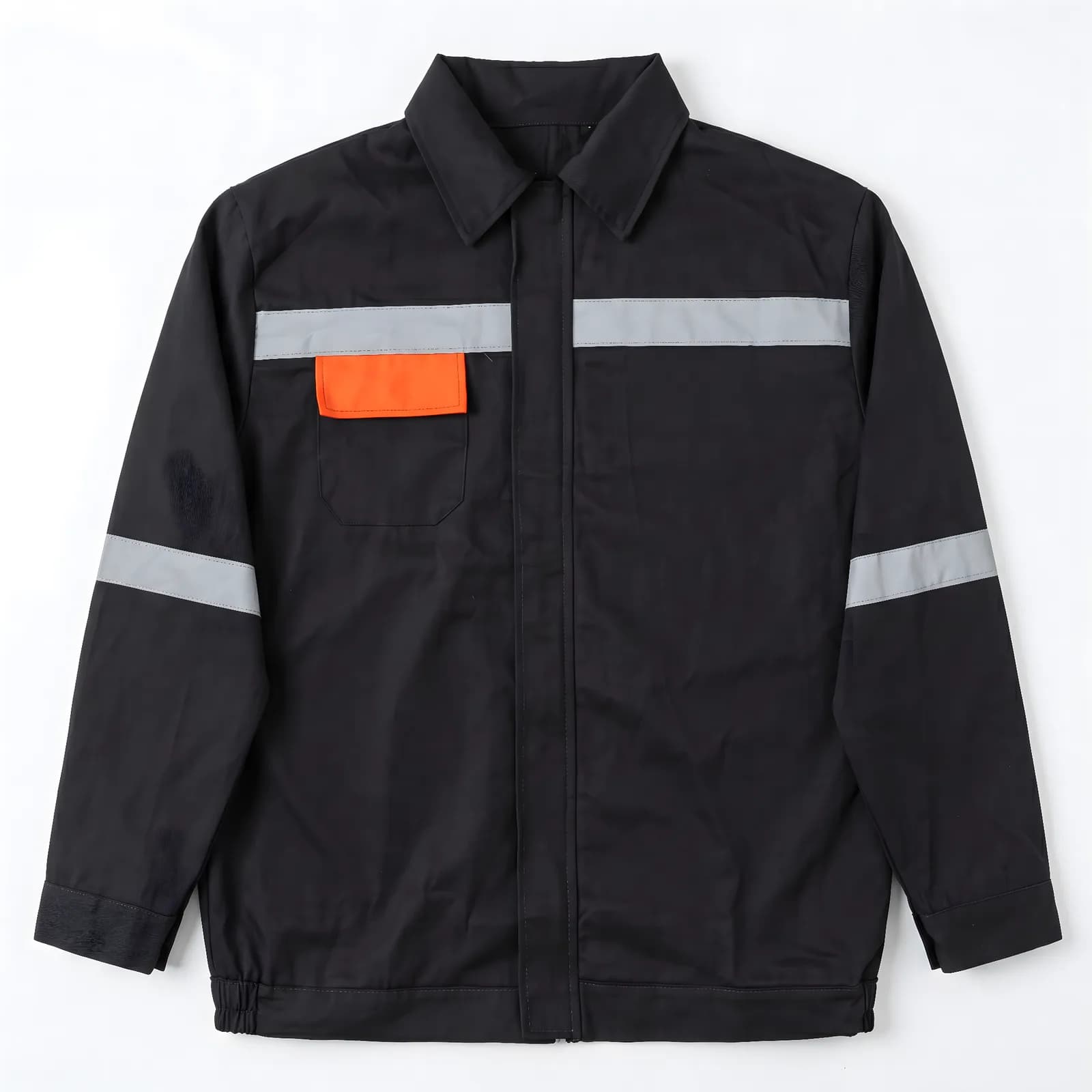 Veste et pentalon de travail gris-orange