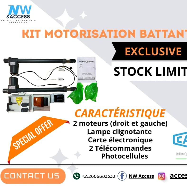 KIT SWING PORTAIL BATTANT