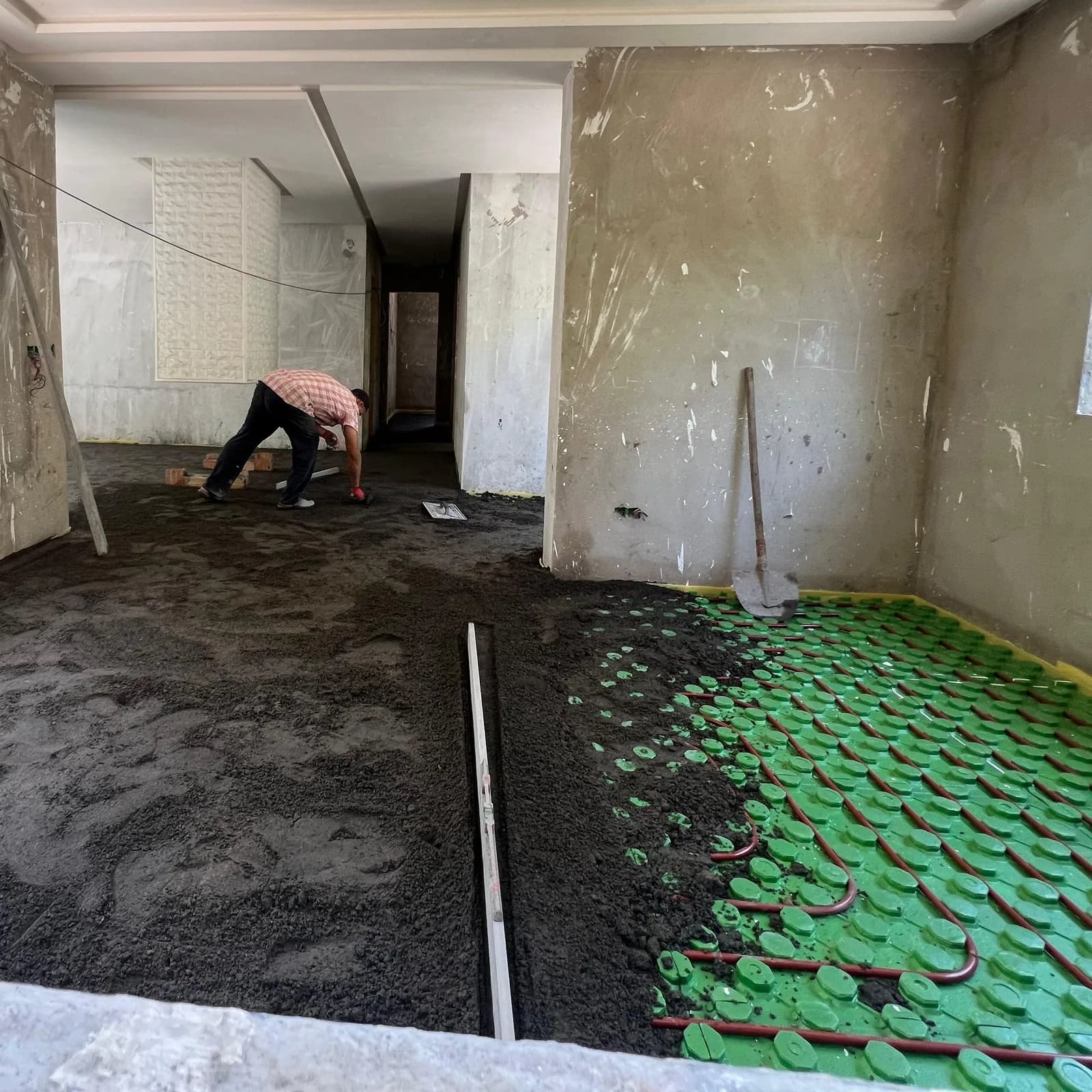 travaux de chauffage de sol