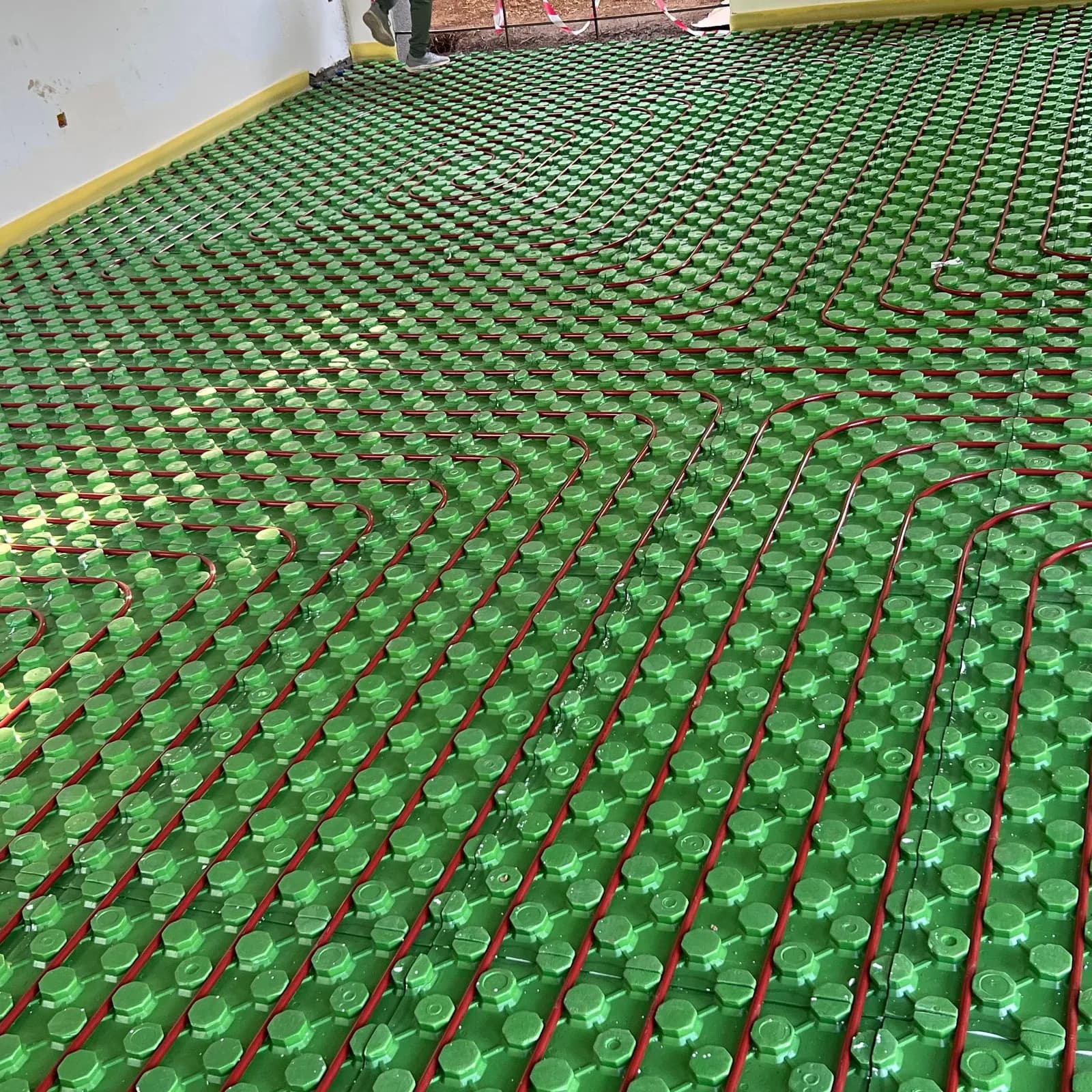 travaux de chauffage de sol
