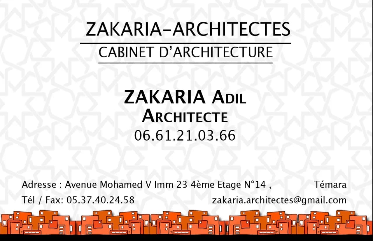 ZAKARIA Adil Architecte — aperçu