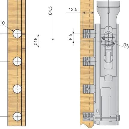 SYSTEME DE SUSPENSION MEUBLE TRASER 6 - 
