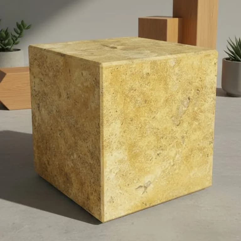 Cube en Marbre Naturel