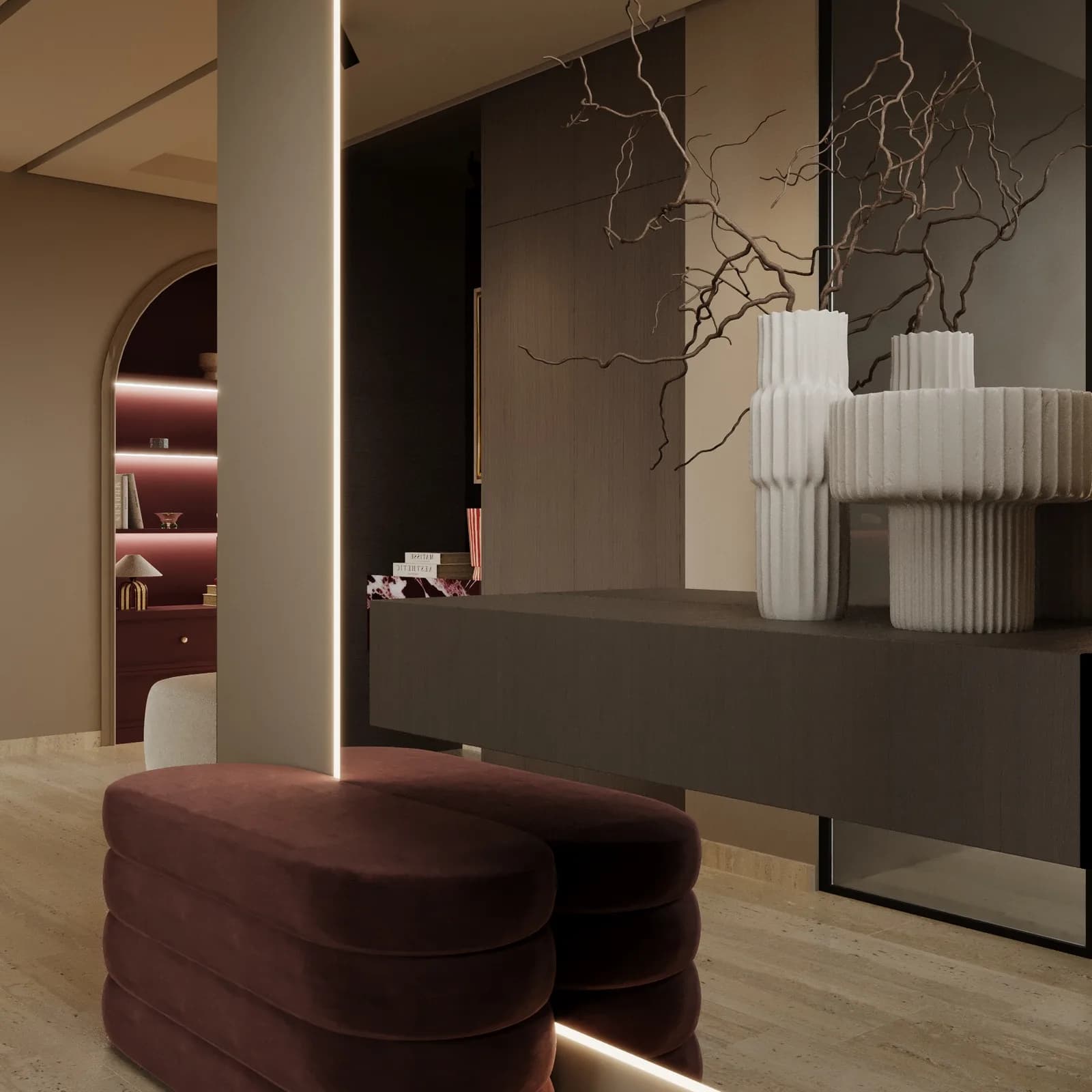 projet de conception appart bouskoura