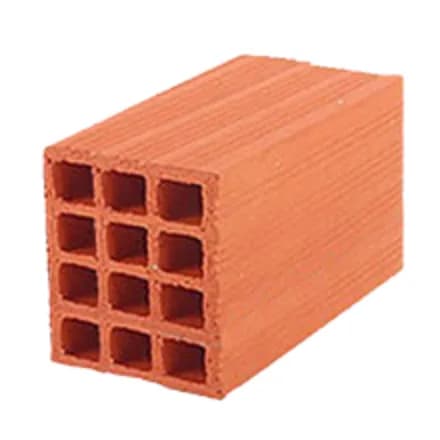 Brique terre cuite 12 trous