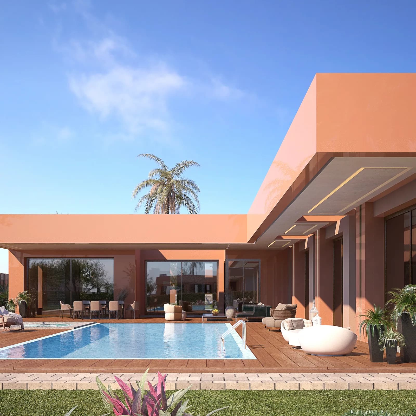 Projet de 28 villas de luxe – Marrakech