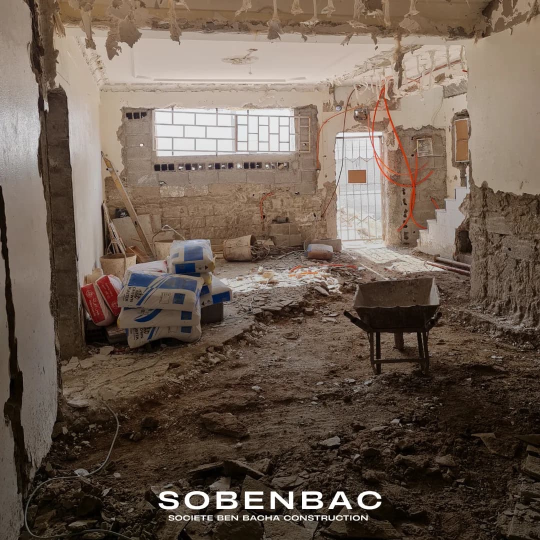 Rénovation d’un R+1 en R+2 à Agadir 