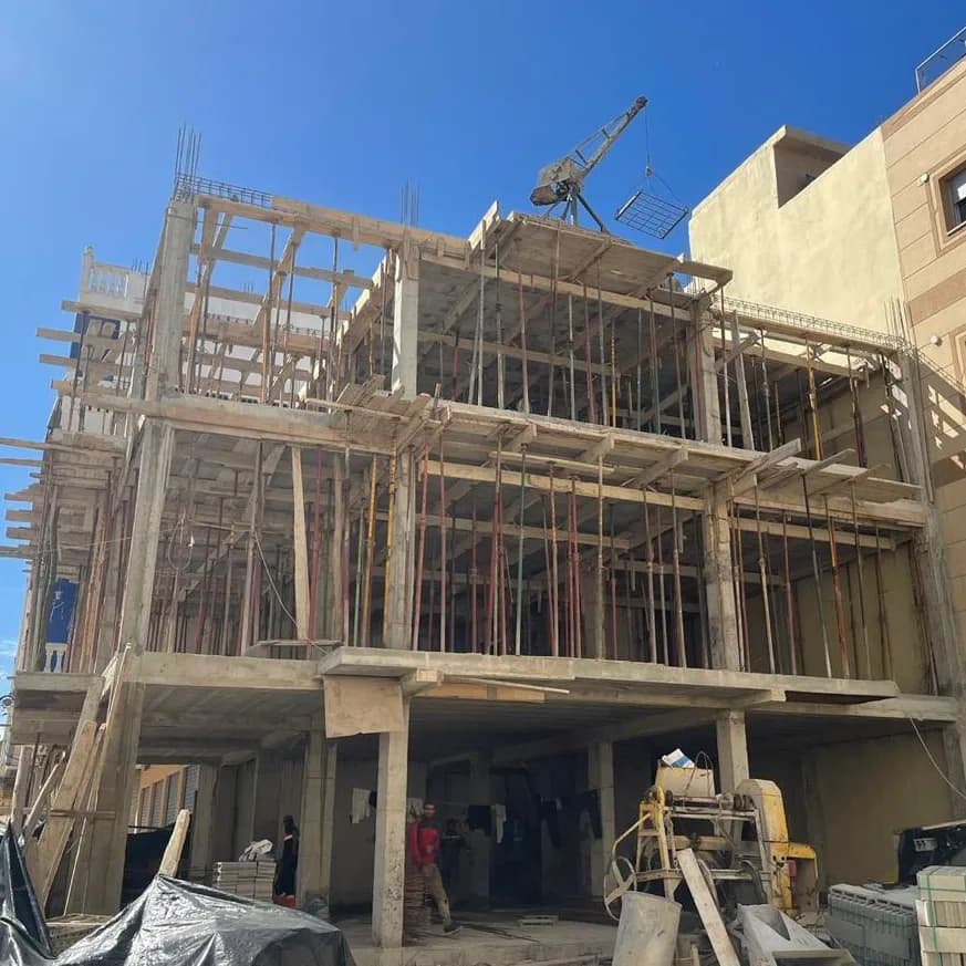 Construction des studios 