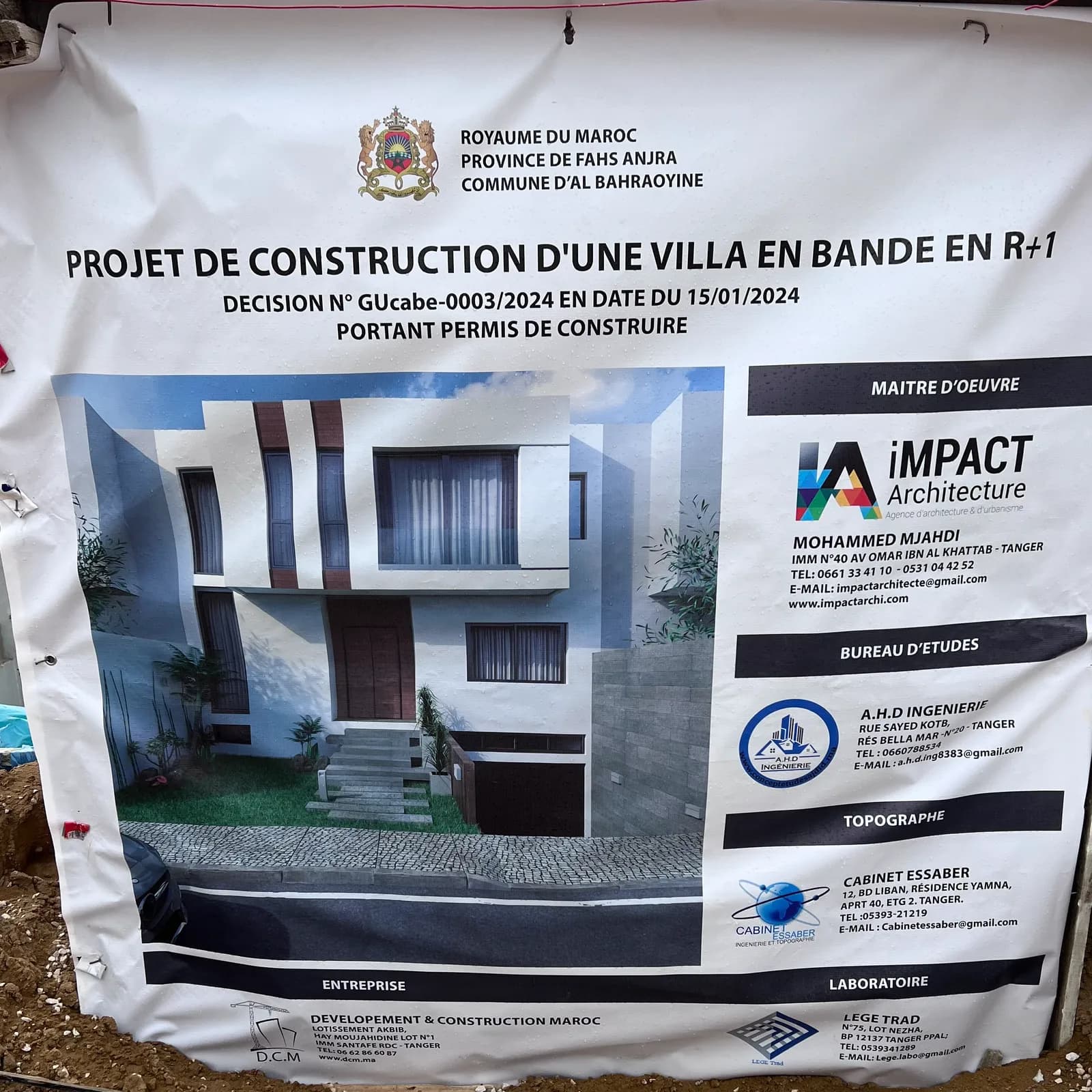 Construction d'une villa