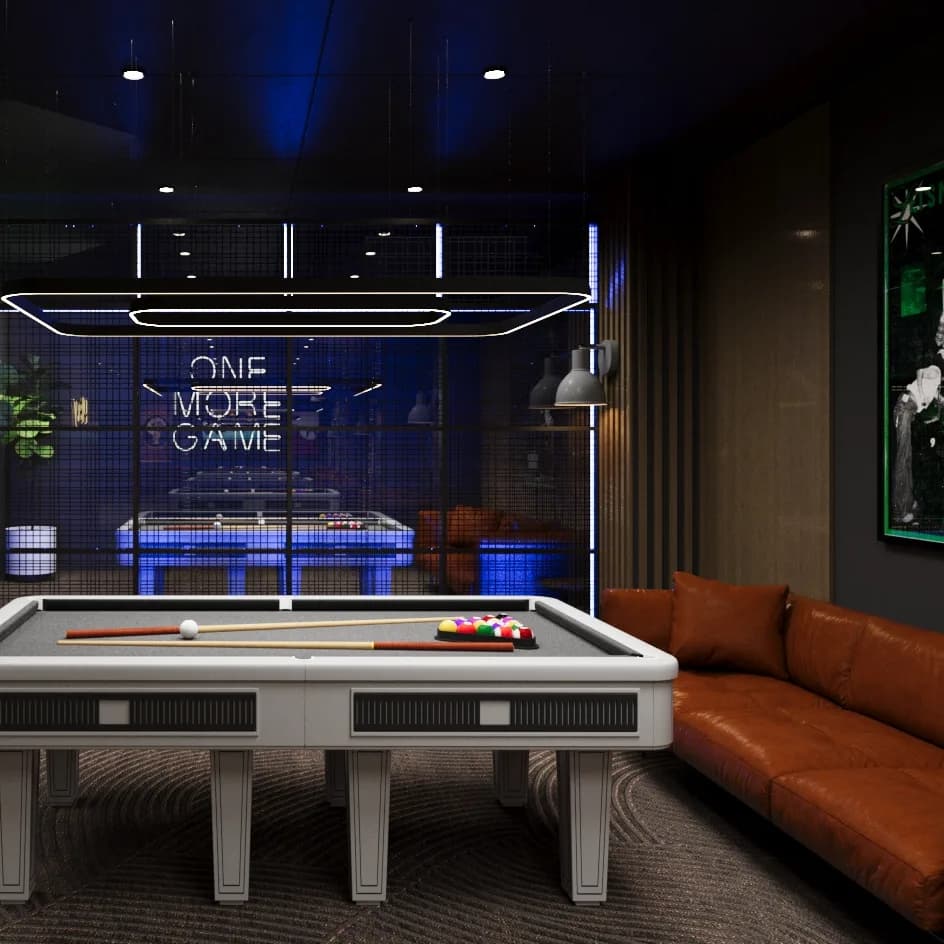 Aménagement d'une salle de Billard