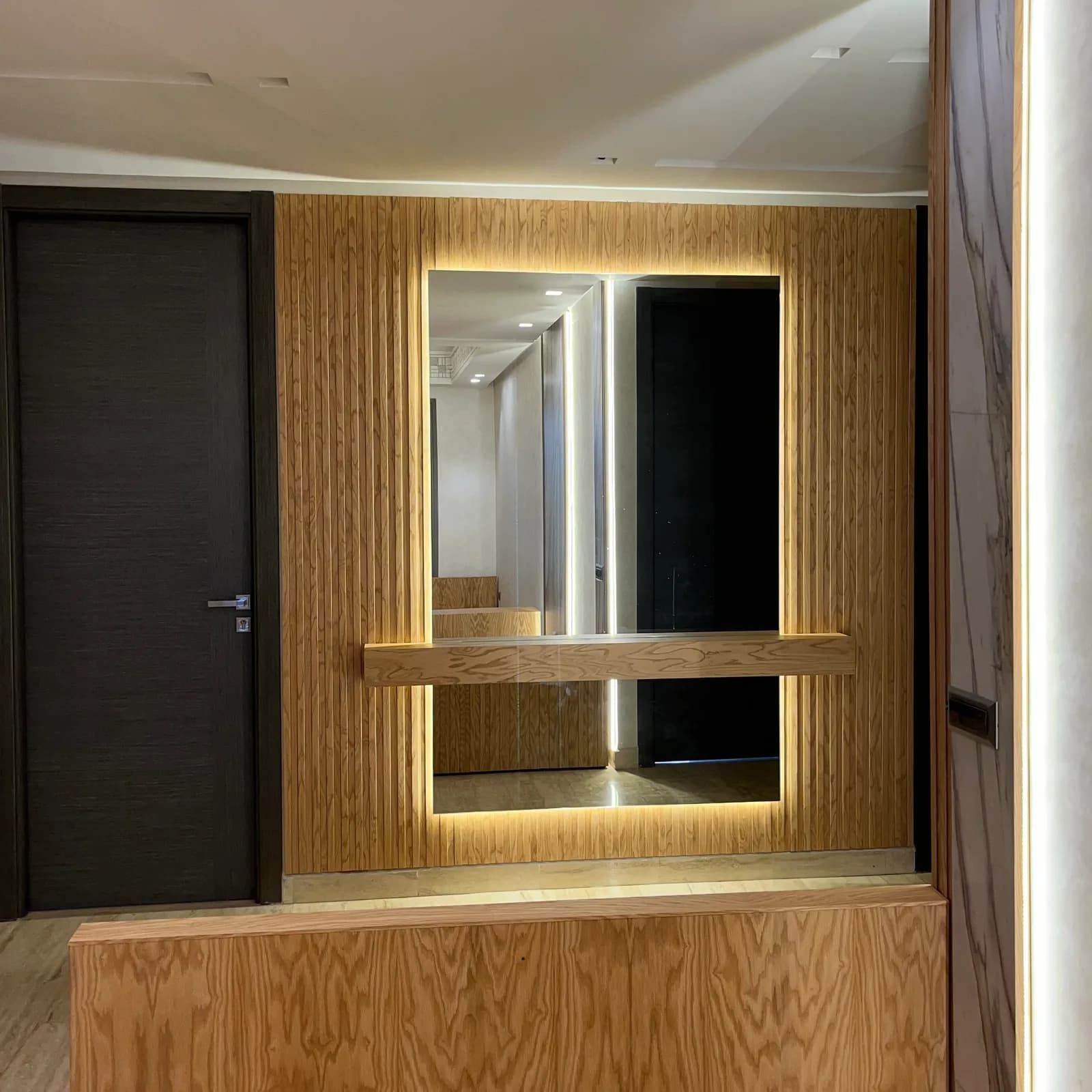 Habillage mural en miroir