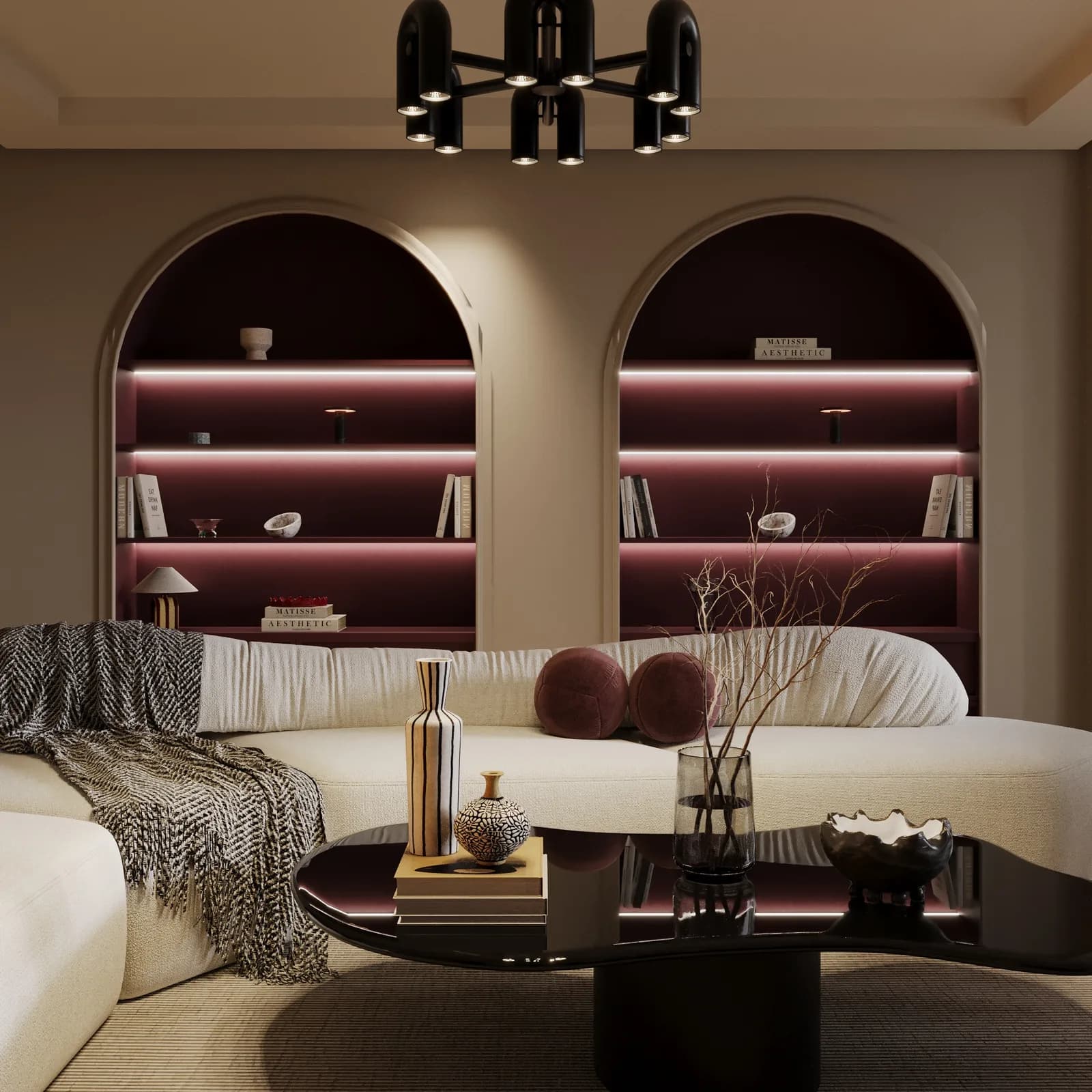 projet de conception appart bouskoura