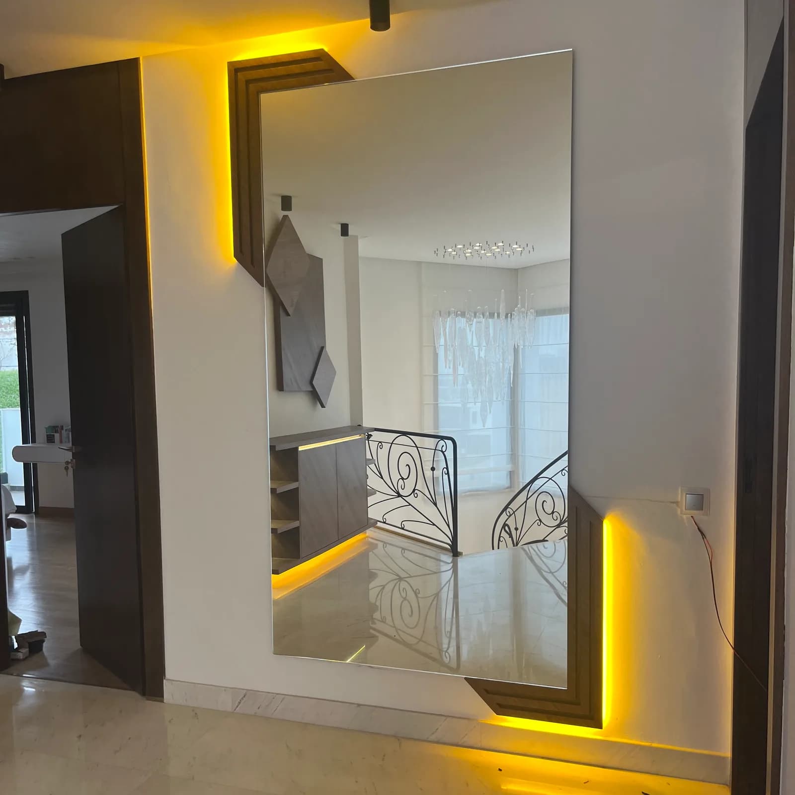 Habillage mural en miroir