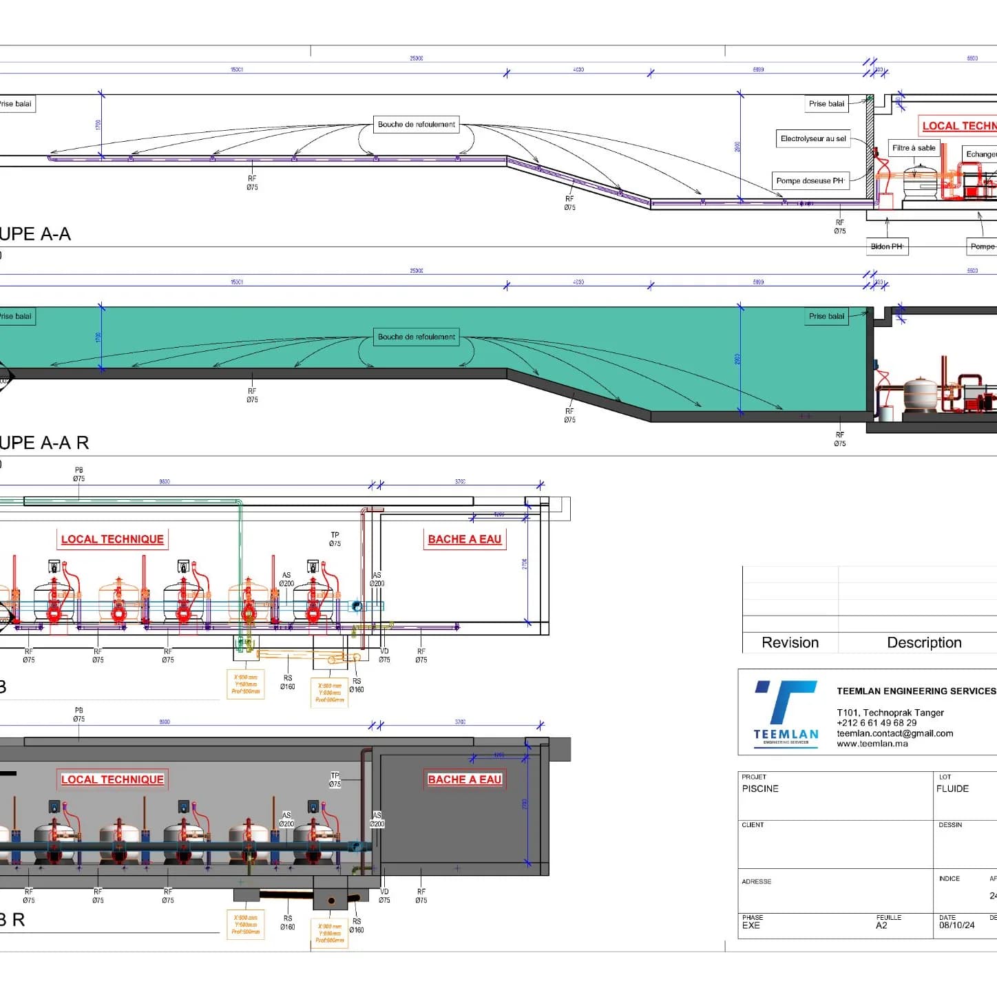 Piscine semi-olympique