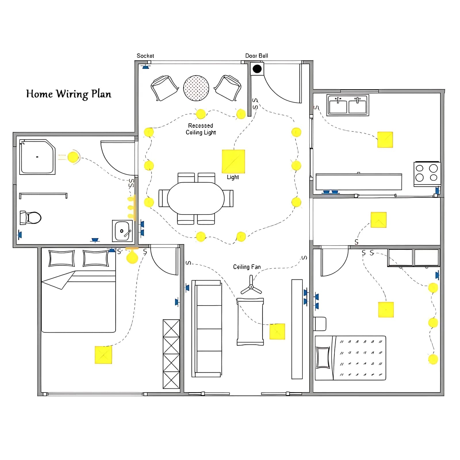 Plans de distribution électrique précis