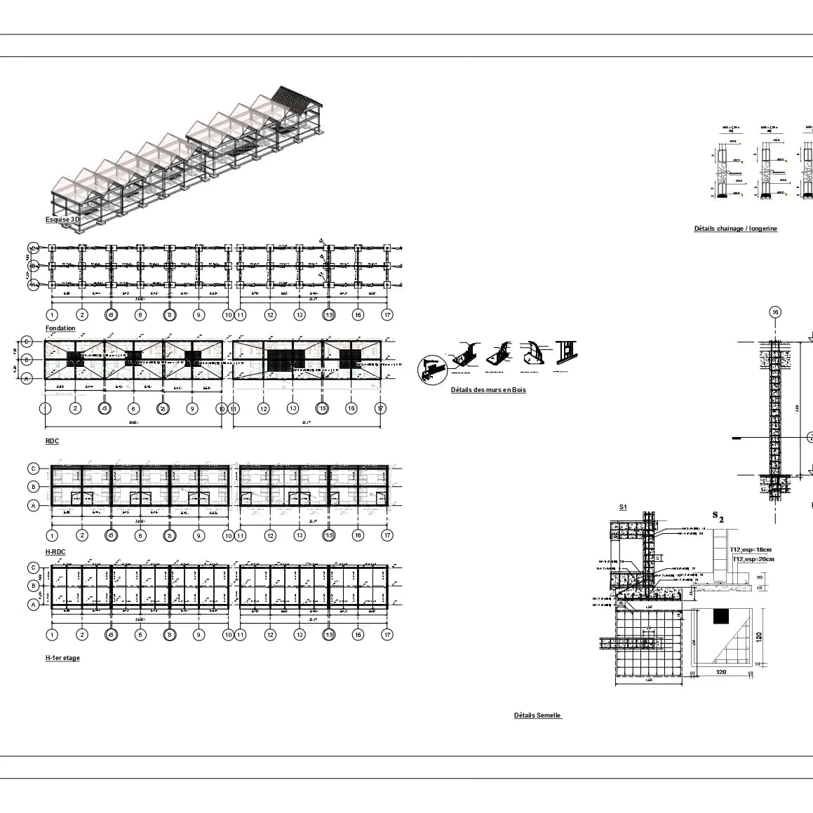  Structure béton – Dalle inclinée