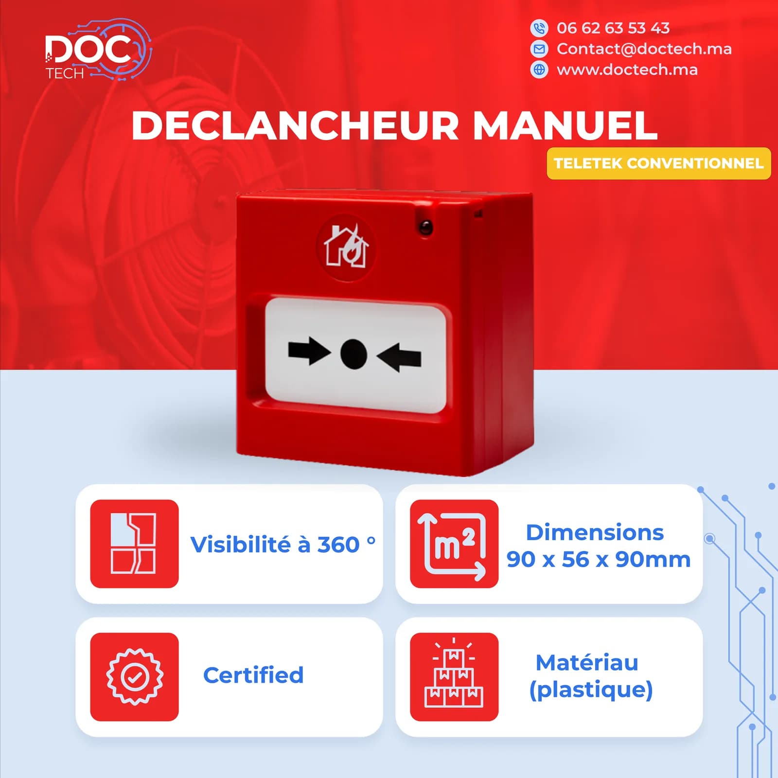 Déclancheur manuel Conventionnelles