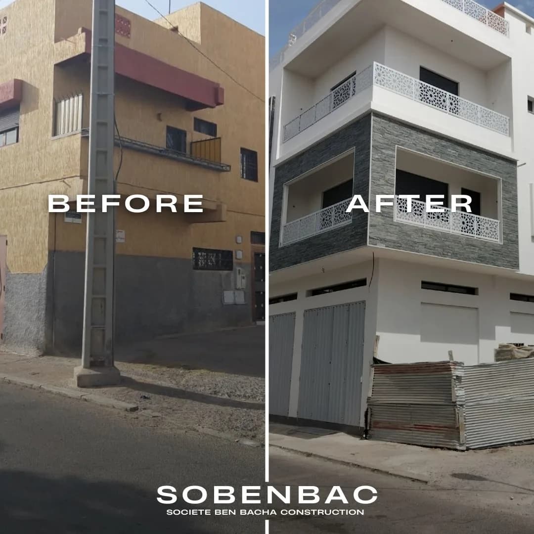 Reconstruction Immeuble R+2, Agadir 