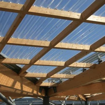 Tole en polyester G.O translucide 