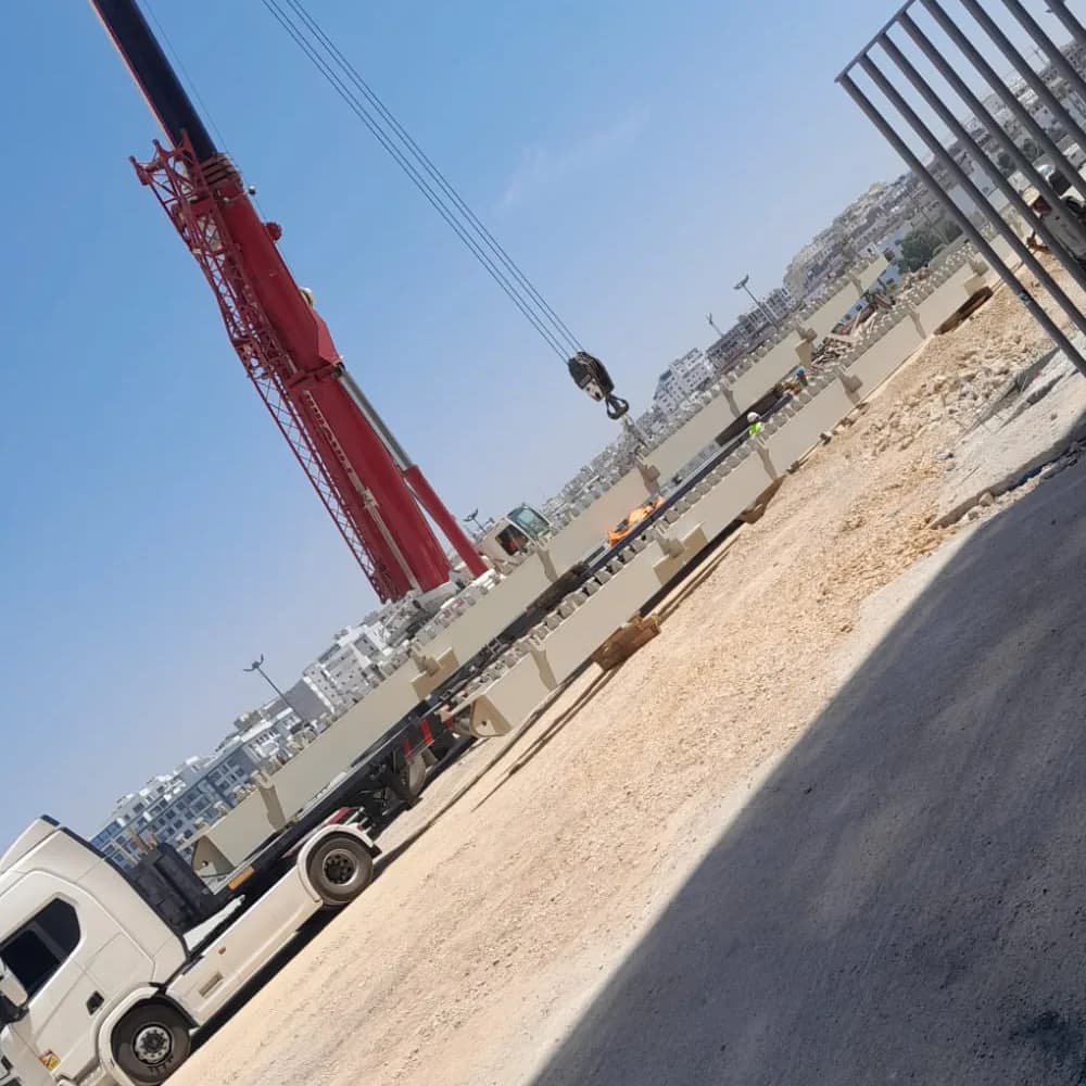  Livraison des panneaux préfabriqués 