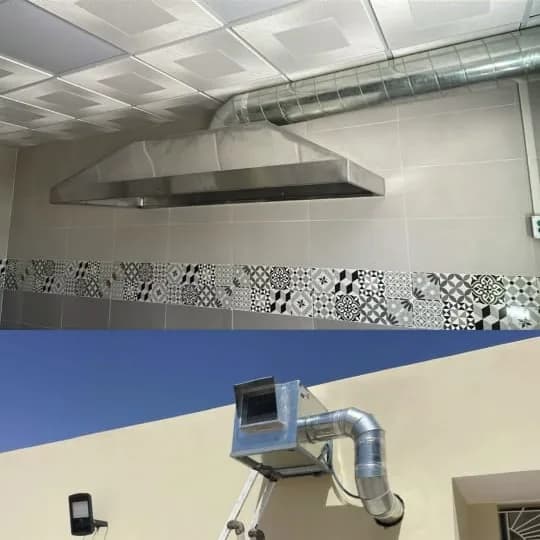 installation d'une hotte 