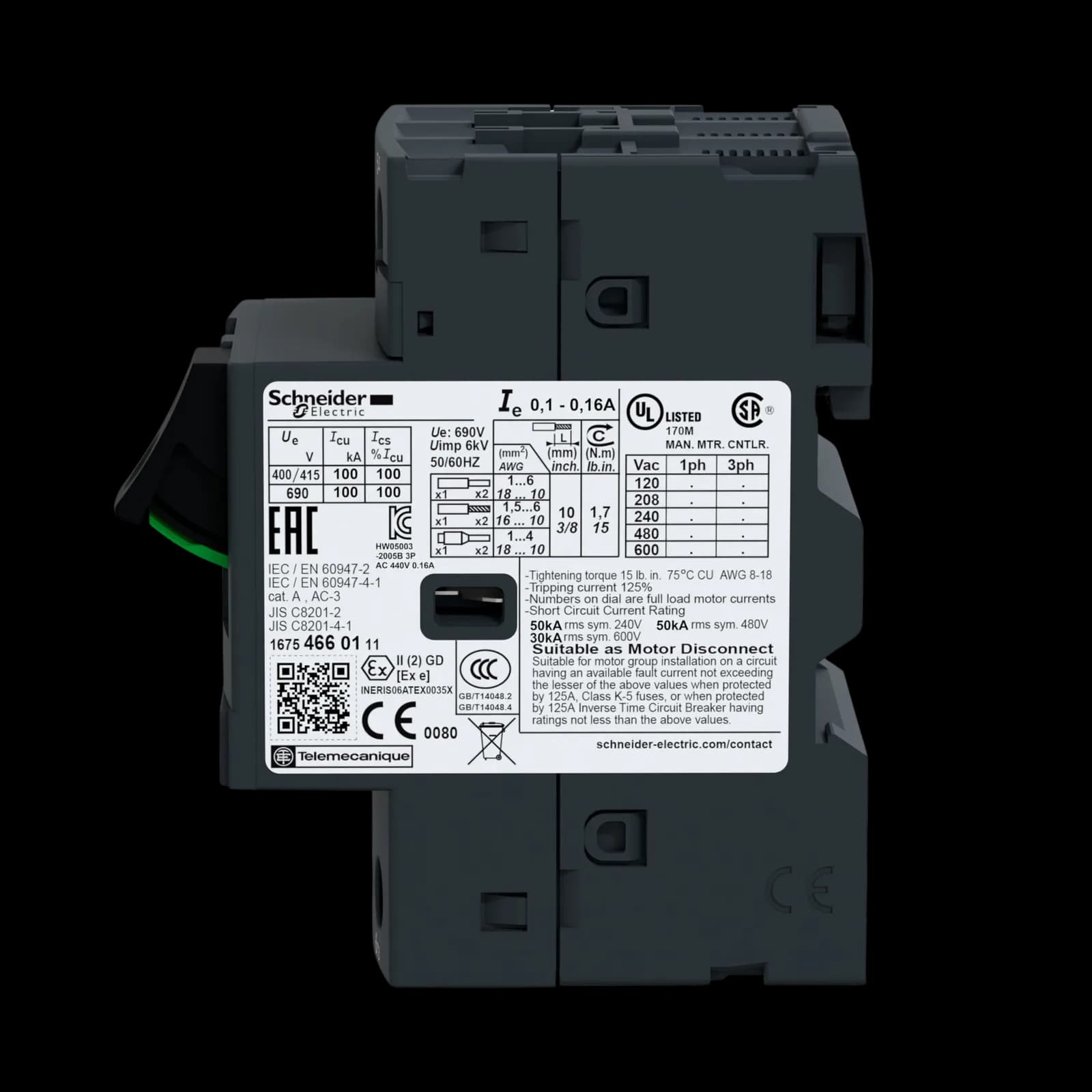 TSYS GV2 - Disjoncteurs moteurs 3p