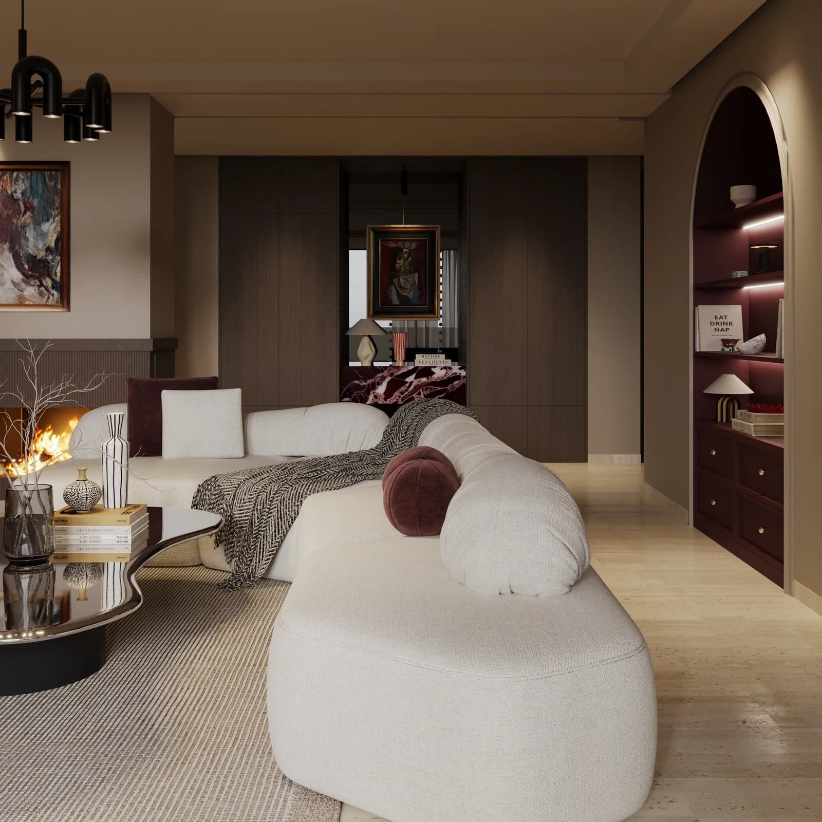 projet de conception appart bouskoura