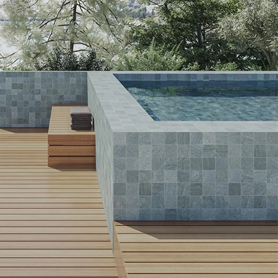 CARRELAGE PISCINE EFFET PIERRE DE BALI 