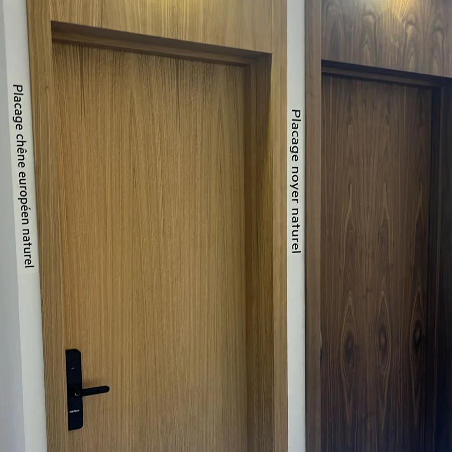 Porte en placage naturel 