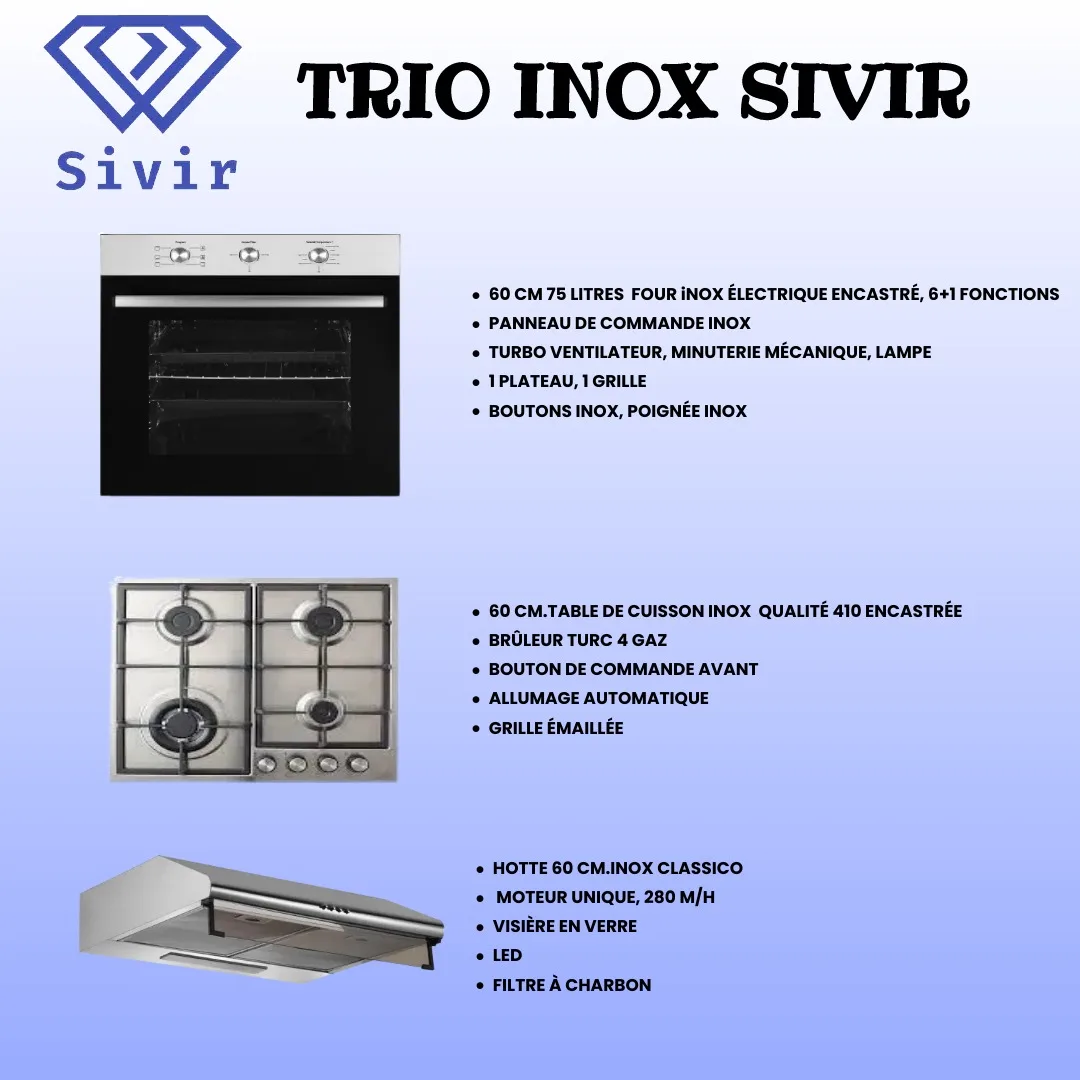 trio encastrable