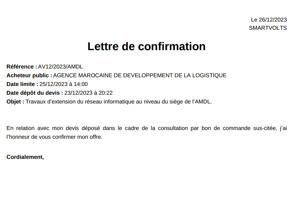 Extension du réseau informatique