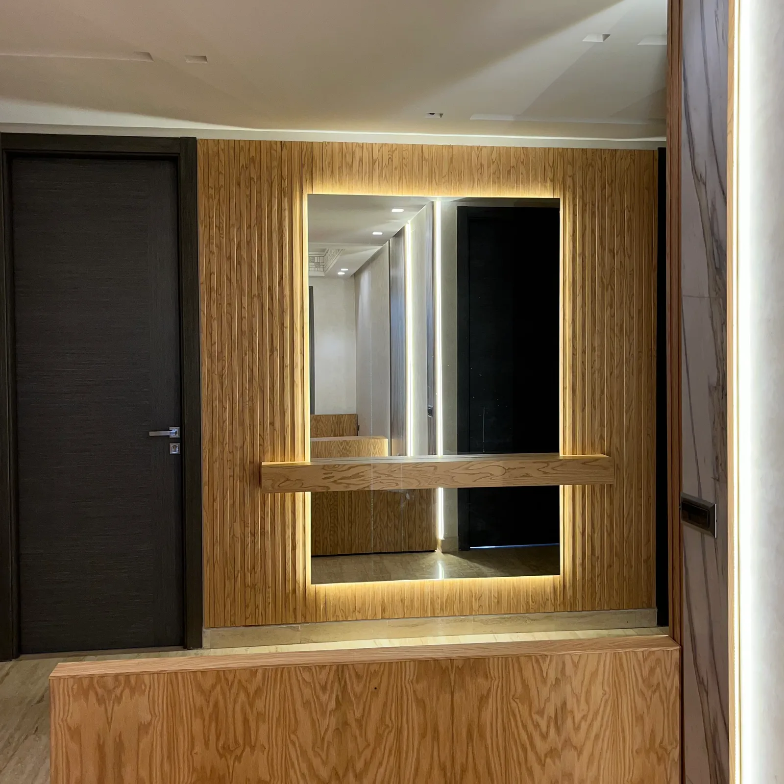 Habillage mural en miroir