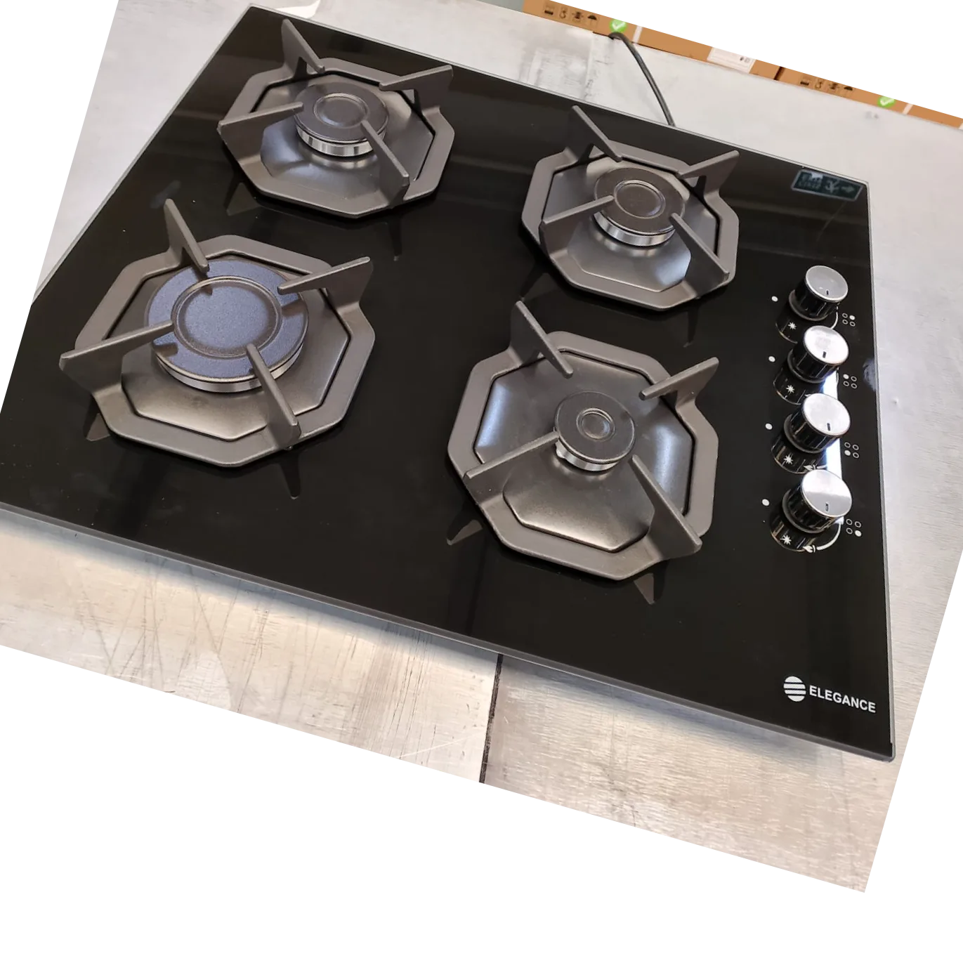 plaque 4 feux en verre