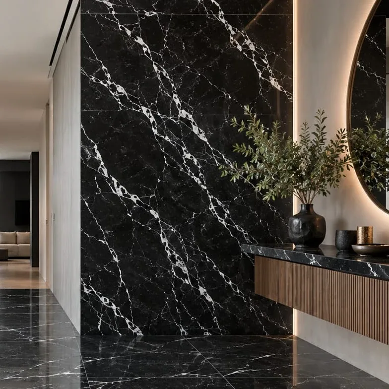 Marbre Black Mars pour sols, cuisines...