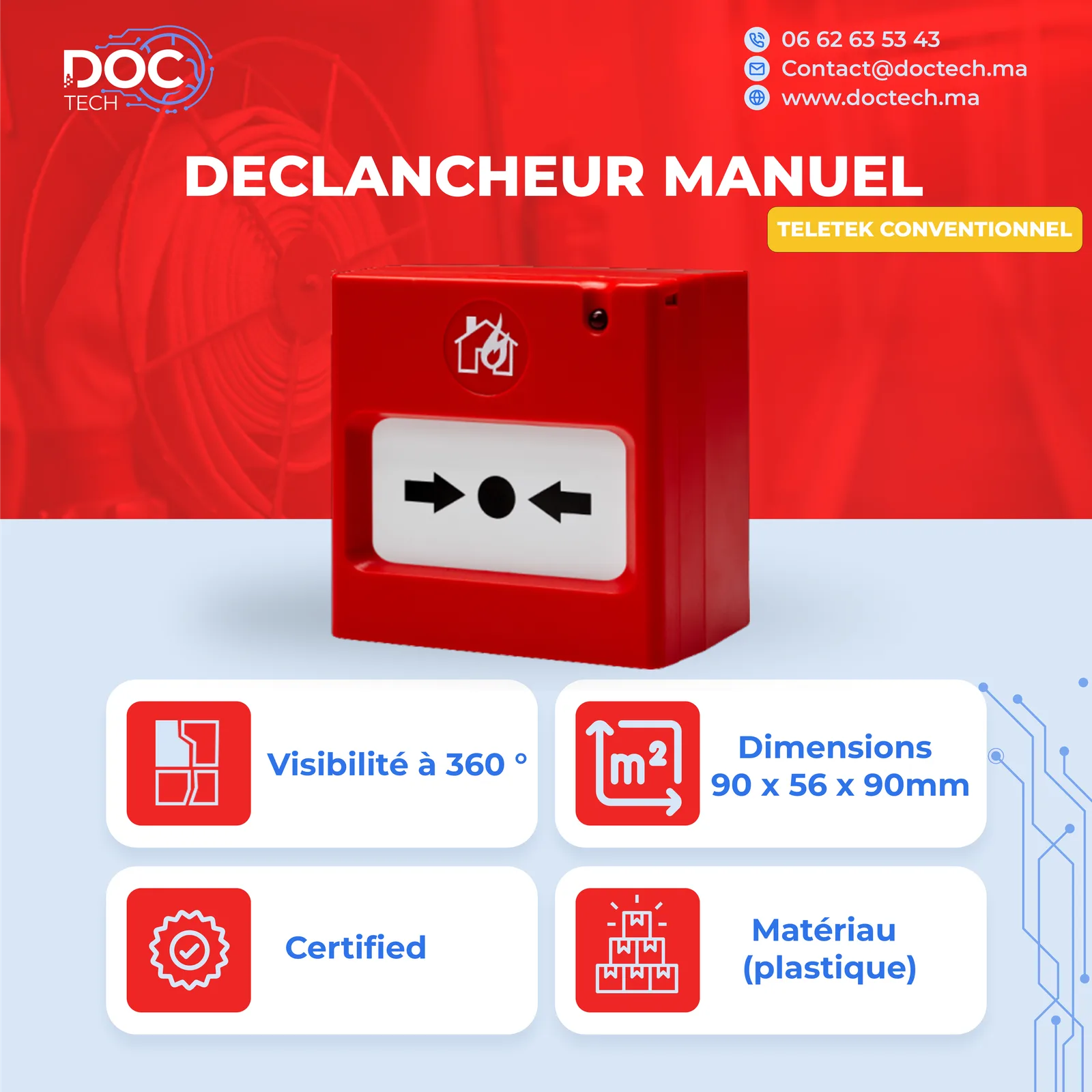 Déclancheur manuel Conventionnelles