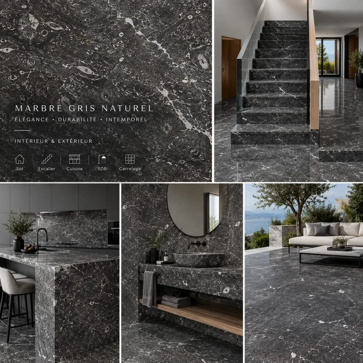 Marbre Gris Royal - The Wyndham
