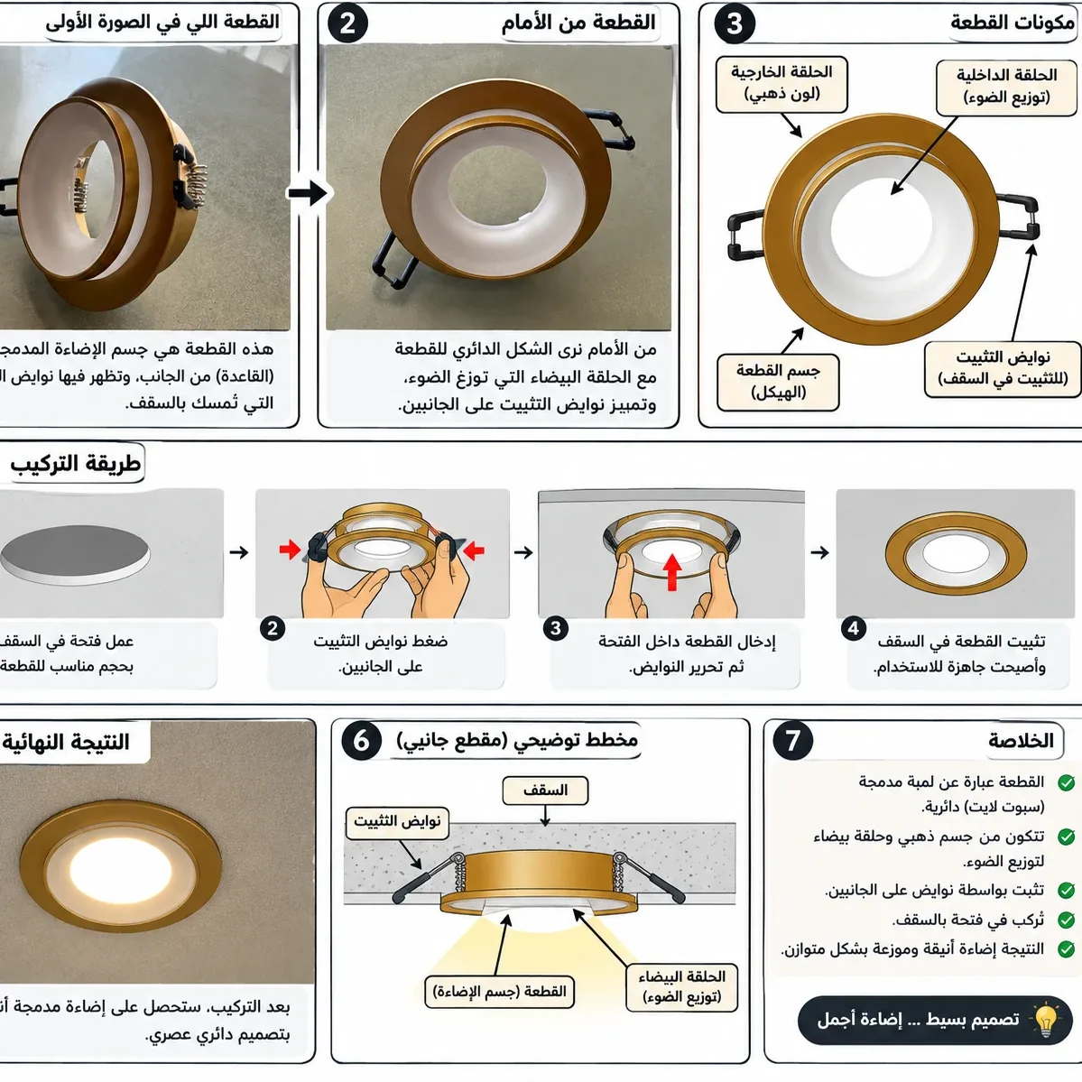 Cadre spot aluminium