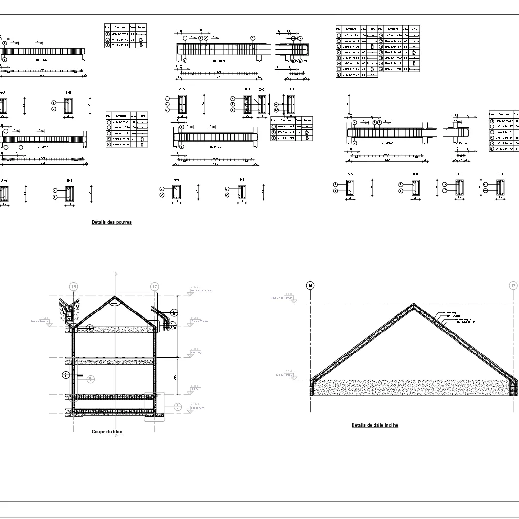  Structure béton – Dalle inclinée