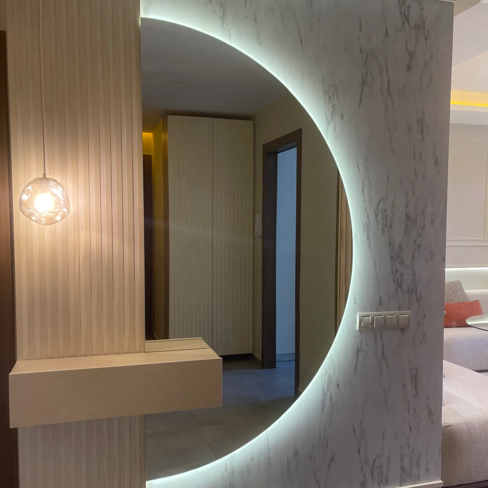 Habillage mural en miroir