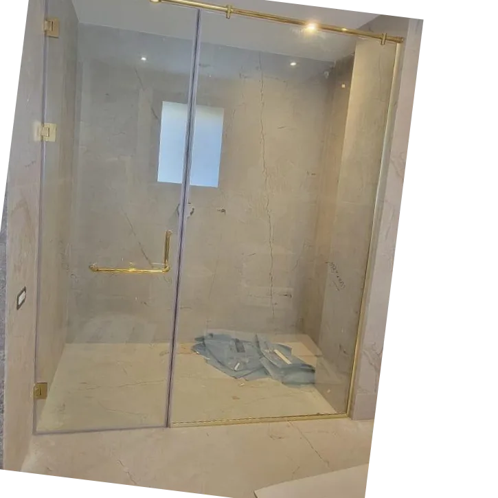 Cabine de douche en verre trempé