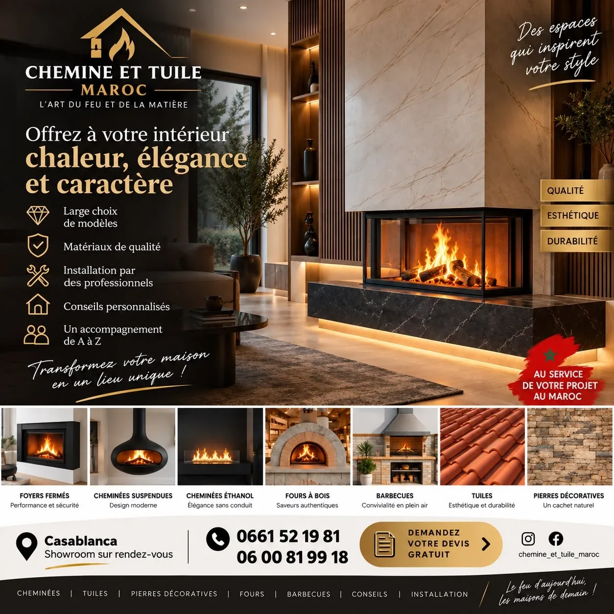cheminée foyer ferme