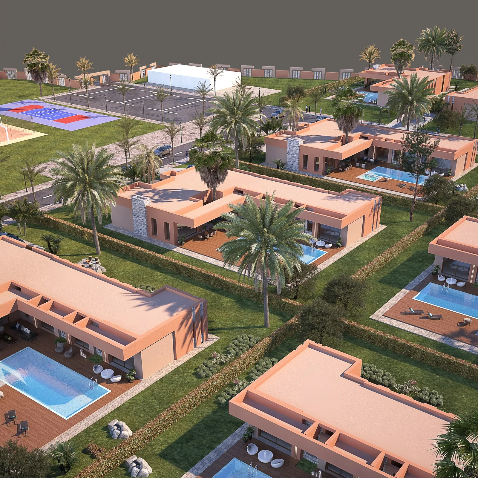 Projet de 28 villas de luxe – Marrakech