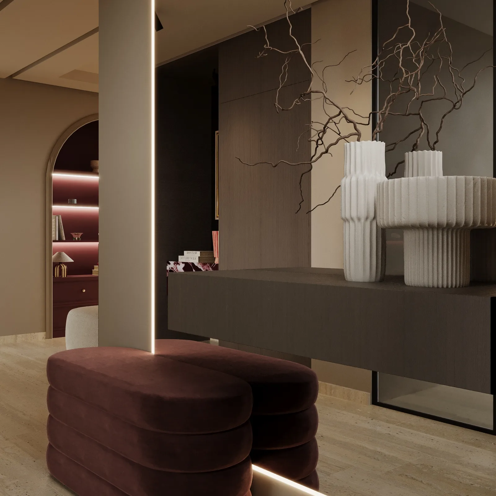 projet de conception appart bouskoura
