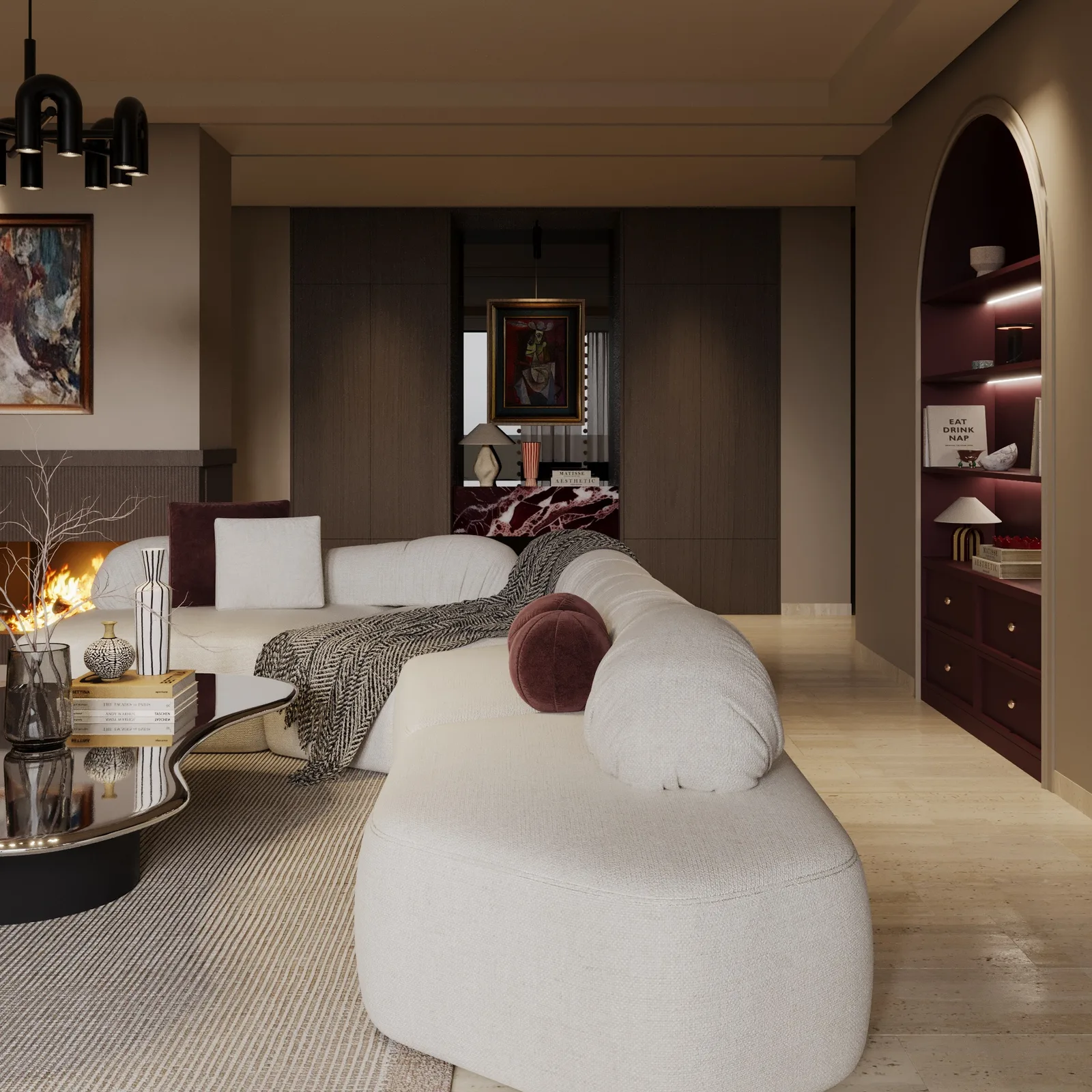 projet de conception appart bouskoura